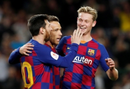"Barcelona" triukšmingai žengė į Karaliaus taurės ketvirtfinalį, "Sevilla" žygis jau baigtas