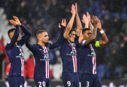 PSG šešių įvarčių fiestoje įrodė pranašumą prieš "Lyon"