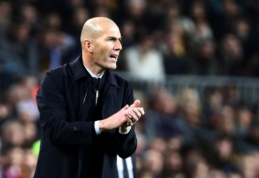 Z. Zidane'as po pergalingo derbio: "Suklydau dėl startinio vienuoliktuko"