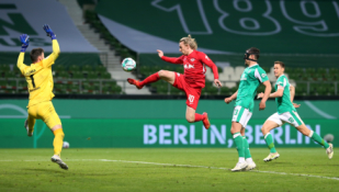 „RB Leipzig“ žengė į Vokietijos taurės finalą
