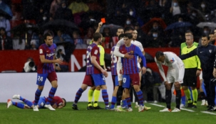 Nepaisant išvaryto gynėjo, „Sevilla“ prieš „Barcą“ atsilaikė