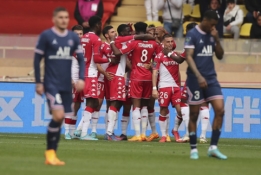 PSG griūtis tęsiasi: paryžiečiai išvykoje buvo sutriuškinti „Monaco“ ekipos