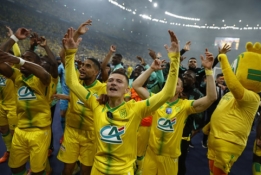 Prancūzijos taurėje netikėtai triumfavo „Nantes“ futbolininkai