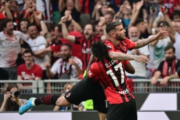 „AC Milan“ iškovojo pergalę ir atsidūrė per žingsnį nuo „Serie A“ čempionų titulo