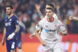 Ankstyvą įvartį praleidę „Sevilla“ futbolininkai šventė pergalę Ispanijoje