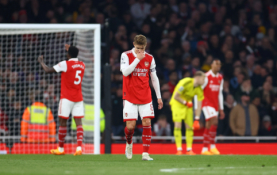 „Arsenal“ 6 įvarčių trileryje išgelbėjo taškelį prieš čempionato autsaiderius