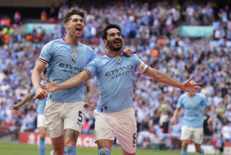 I. Gundoganas nukalė „Man City“ pergalę FA taurės finale