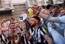 Prieš Čempionų lygos mūšį – riaušės tarp PSG ir „Newcastle“ sirgalių