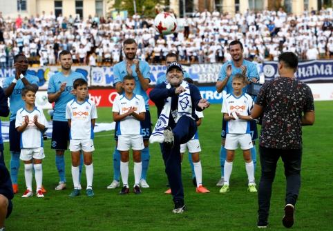 D. Maradona atvyko į Baltarusiją