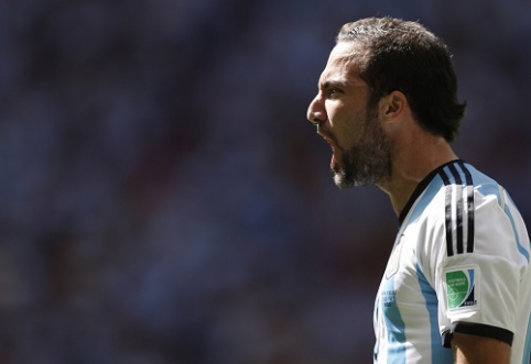 G.Higuaino įvartis išvedė Argentiną į pasaulio čempionato pusfinalį (VIDEO)