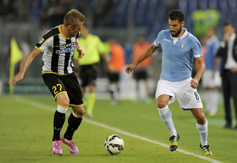 "Udinese" pakilo į trečiąją vietą "Serie A"