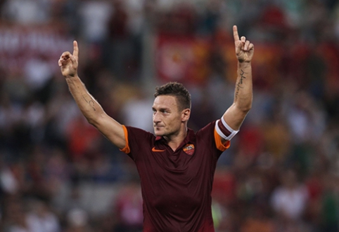 F. Totti paskelbtas Čempionų lygos savaitės įvarčio autoriumi