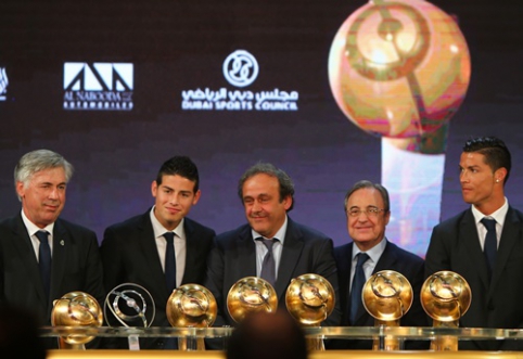 Madrido "Real" komanda susišlavė kone visus "Globe Soccer" apdovanojimus