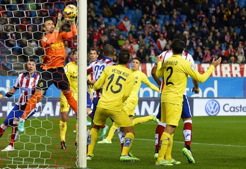 "Villarreal" skėlė antausį "Atletico" futbolininkams jų pačių tvirtovėje (VIDEO)