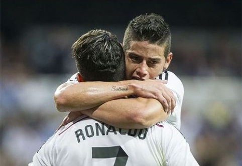 J.Rodriguezas: C.Ronaldo "Auksinio kamuolio" rinkimuose turėtų surinkti 99,9 proc. balsų