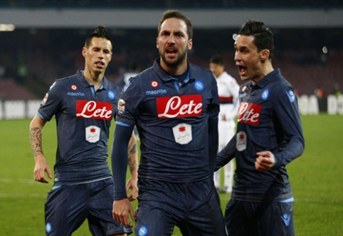 "Napoli" įveikė "Genoa", "Udinese" privertė pasiduoti "Empoli"