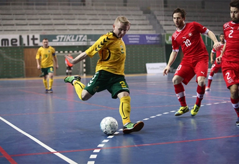 Lietuvos Futsal rinktinė neišsaugojo persvaros prieš šveicarus (VIDEO)