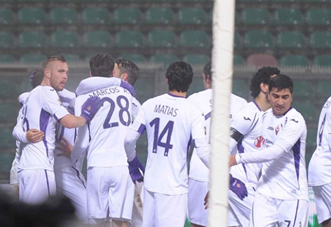 Serie A: "Fiorentina" nugalėjo "Sassuolo", o "Napoli" krito prieš "Palermo" (VIDEO)