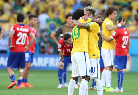 Draugiškame mače Brazilija įveikė Čilę (VIDEO)