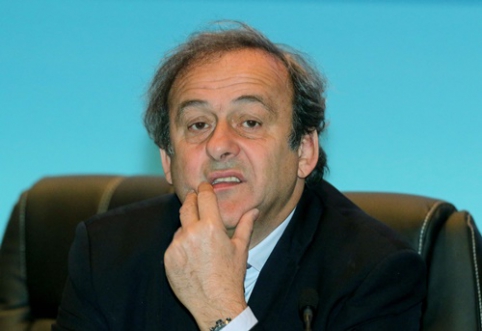 Konkurentų neturėjęs M.Platini ir toliau vadovaus UEFA