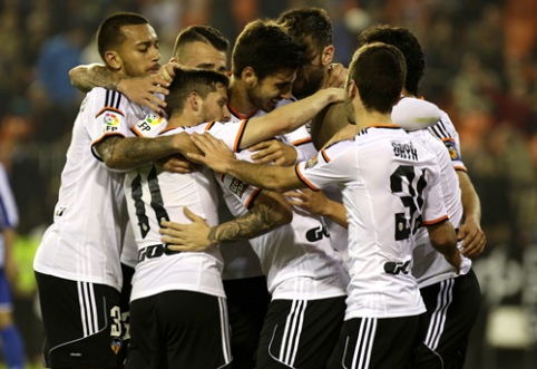"Primera": "Valencia" nugalėjo "Deportivo" ir pakilo į trečiąją vietą (VIDEO)