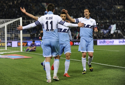 "Lazio" sumalė į miltus "Fiorentina", o "Juventus" palaužė "Sassuolo" (VIDEO)