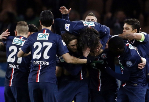 Prancūzijos taurėje PSG palaužė "Monaco", o "Saint Etienne" - trečiosios lygos klubą