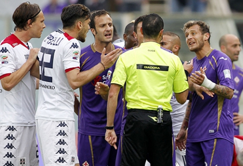 "Lazio" sužaidė lygiosiomis, "Fiorentina" namie pralaimėjo "Cagliari", o "Napoli" nukovė "Sampdoria"