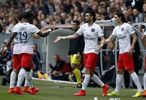 PSG - ir vėl "Ligue 1" viršūnėje, o "Monaco" išleido pergalę prieš "Rennes"