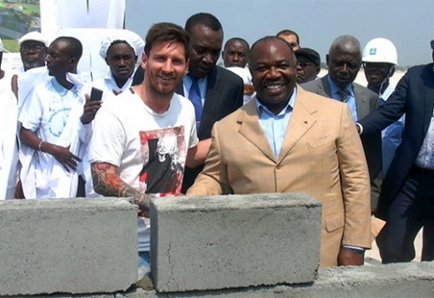 Gabone pavogta L.Messi įmūryta plyta