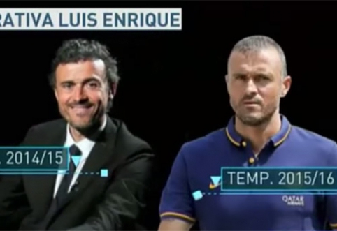 Alinančio darbo pasekmė - per metus "Barcelona" treneris L.Enrique gerokai suseno (VIDEO)