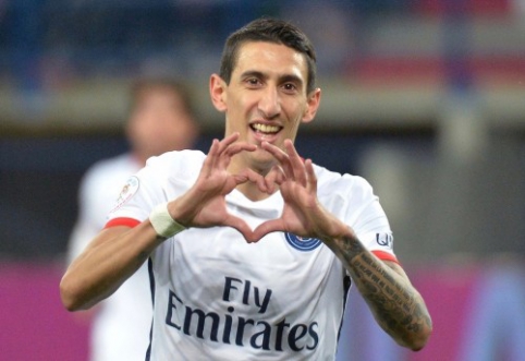 Ligue 1: A. Di Maria dublis, eilinė PSG pergalė bei "Monaco" lygiosios (VIDEO)