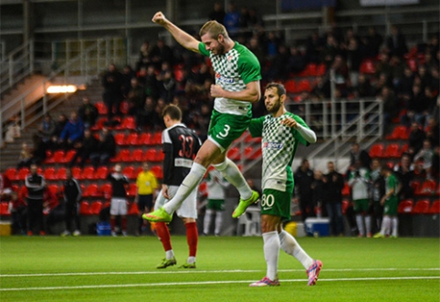 "Žalgiris" dominavo prieš latvius, tačiau pelnė tik vieną įvartį