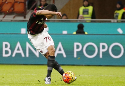 Meistriškas C. Bacca įvartis padėjo "Milan" patekti į Italijos taurės pusfinalį (VIDEO)