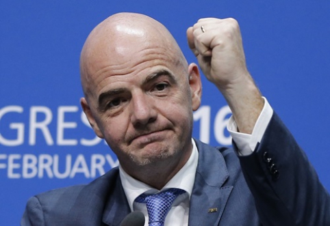 G. Infantino: visas pasaulis mums plos už tai, ką nuveiksime