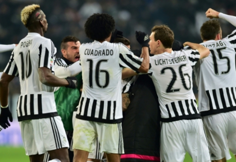 "Serie A" lyderių akistatoje "Juvei" penkioliktąją pergalę iš eilės išplėšė S. Zaza (FOTO, VIDEO)