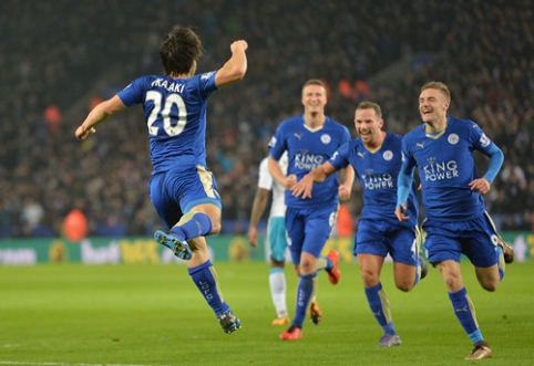 Įspūdingas S. Okazaki įvartis "Leicester" klubui atnešė pergalę (VIDEO)