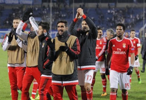 Du įvarčius rungtynių pabaigoje pelniusi "Benfica" keliauja į Čempionų lygos ketvirtfinalį (VIDEO)