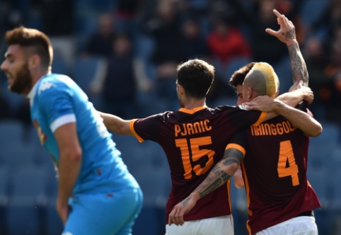 "Juventus" triumfuoja: "Roma" mačo pabaigoje įveikė "Napoli" (FOTO, VIDEO)