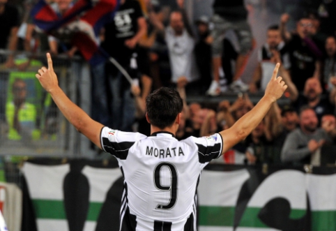 Pratęsime nuo suolo pakilęs A. Morata išplėšė Italijos taurę "Juventus" klubui (FOTO, VIDEO)