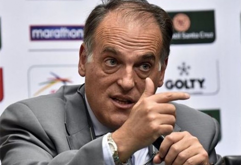 "La Liga" prezidentas J.Tebas užsipuolė gobšų "Real" klubą