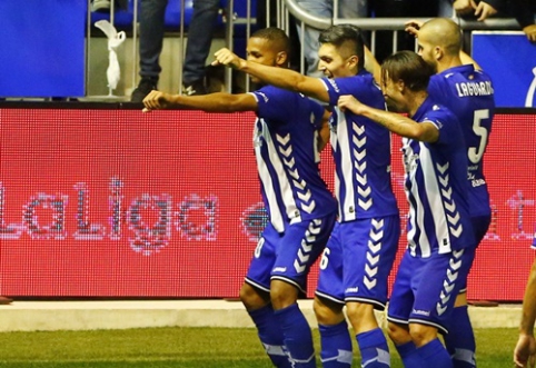 Ispanijoje - antroji lygos naujoko "Alaves" klubo pergalė (VIDEO)