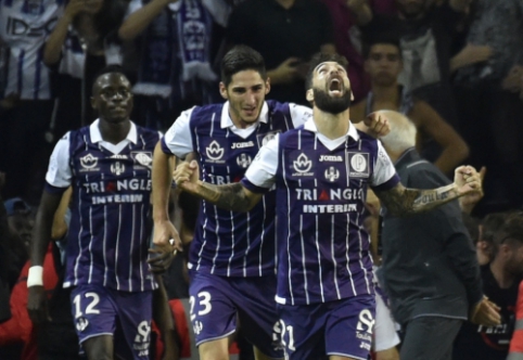 PSG pralaimėjo į antrąją vietą pakilusiam "Toulouse" (VIDEO)