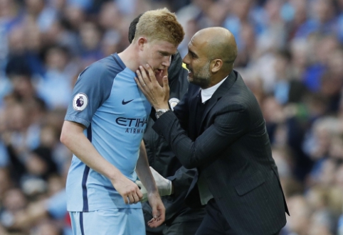 K. De Bruyne: Guardiola visiškai pakeitė mano poziciją