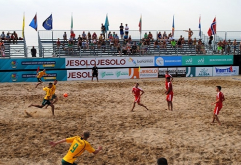 Pasaulio paplūdimio čempionato atrankoje lietuviai praleido 16 įvarčių