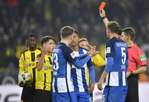 "Borussia" namuose sužaidė lygiosiomis su "Hertha" (VIDEO)