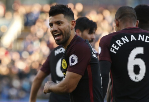 S. Aguero dublis atvedė "Man City" į pergalę prieš "Burnley" (VIDEO)