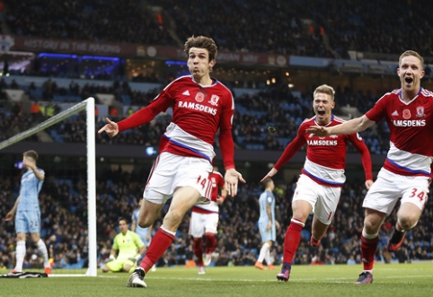 "Man City" rungtynių pabaigoje išleido pergalę prieš "Middlesbrough" (VIDEO)