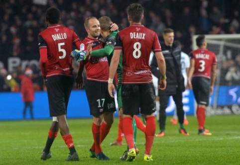 PSG dar vieną pralaimėjimą patyrė prieš "Guingamp", "Saint-Etienne" nusileido "Lorient" (VIDEO)