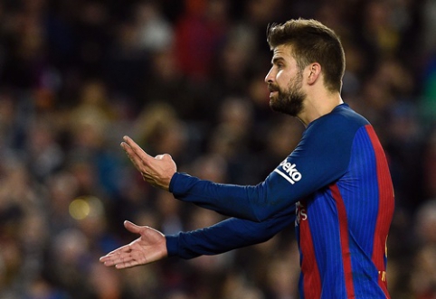 G. Pique palikdamas aikštę išsiliejo ant "La Liga" prezidento (VIDEO)